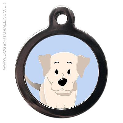 Fun Labrador Dog Breed ID Tag (Yellow)